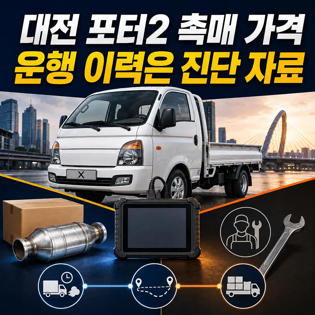 대전 포터2 자동차 촉매 가격, 공회전·단거리 운행 이력도 견적에 필요할까? 1대1 대표 썸네일