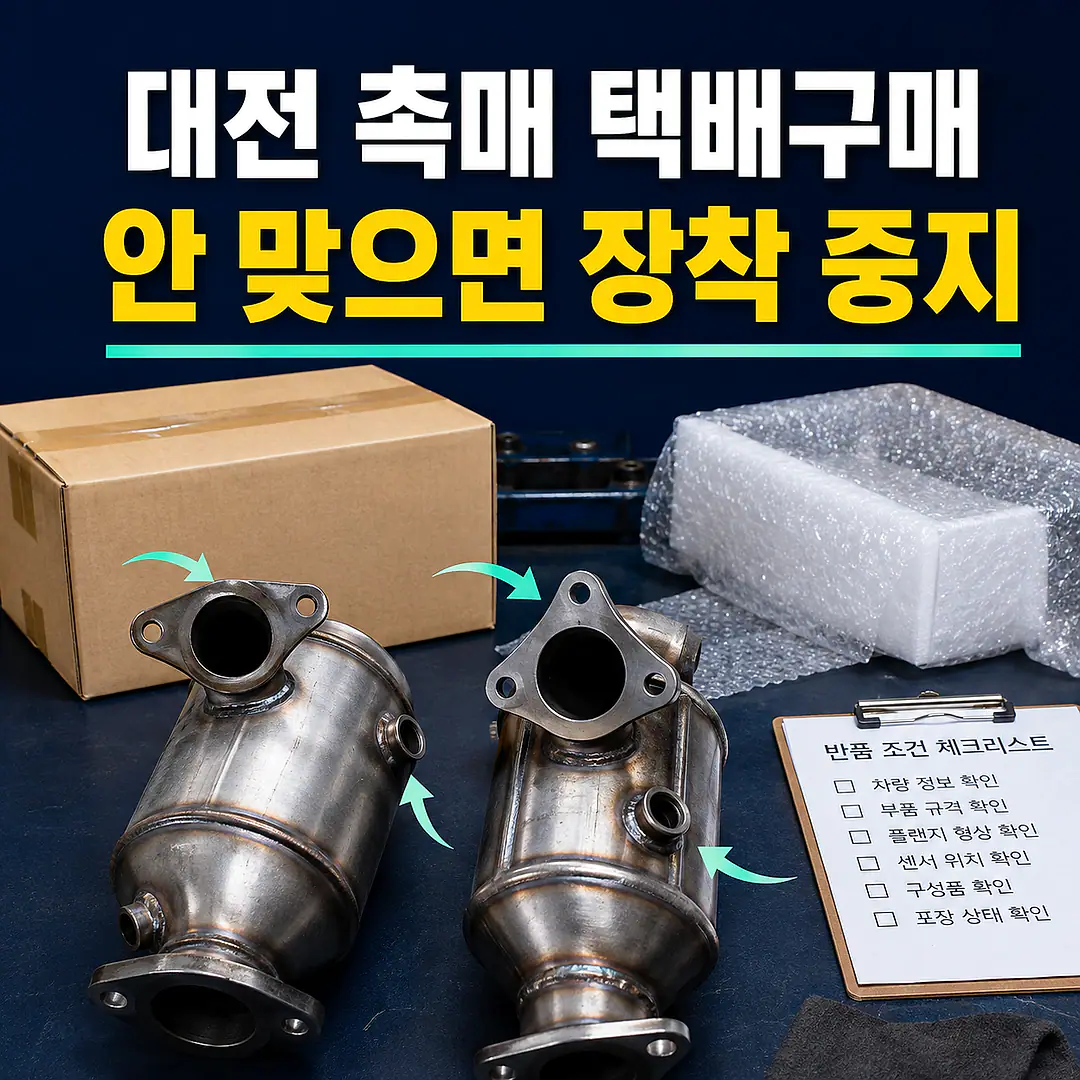 대전 자동차 촉매 택배구매, 전 지역 종합검사 전에 규격부터 맞춰야 할까? 1대1 대표 썸네일